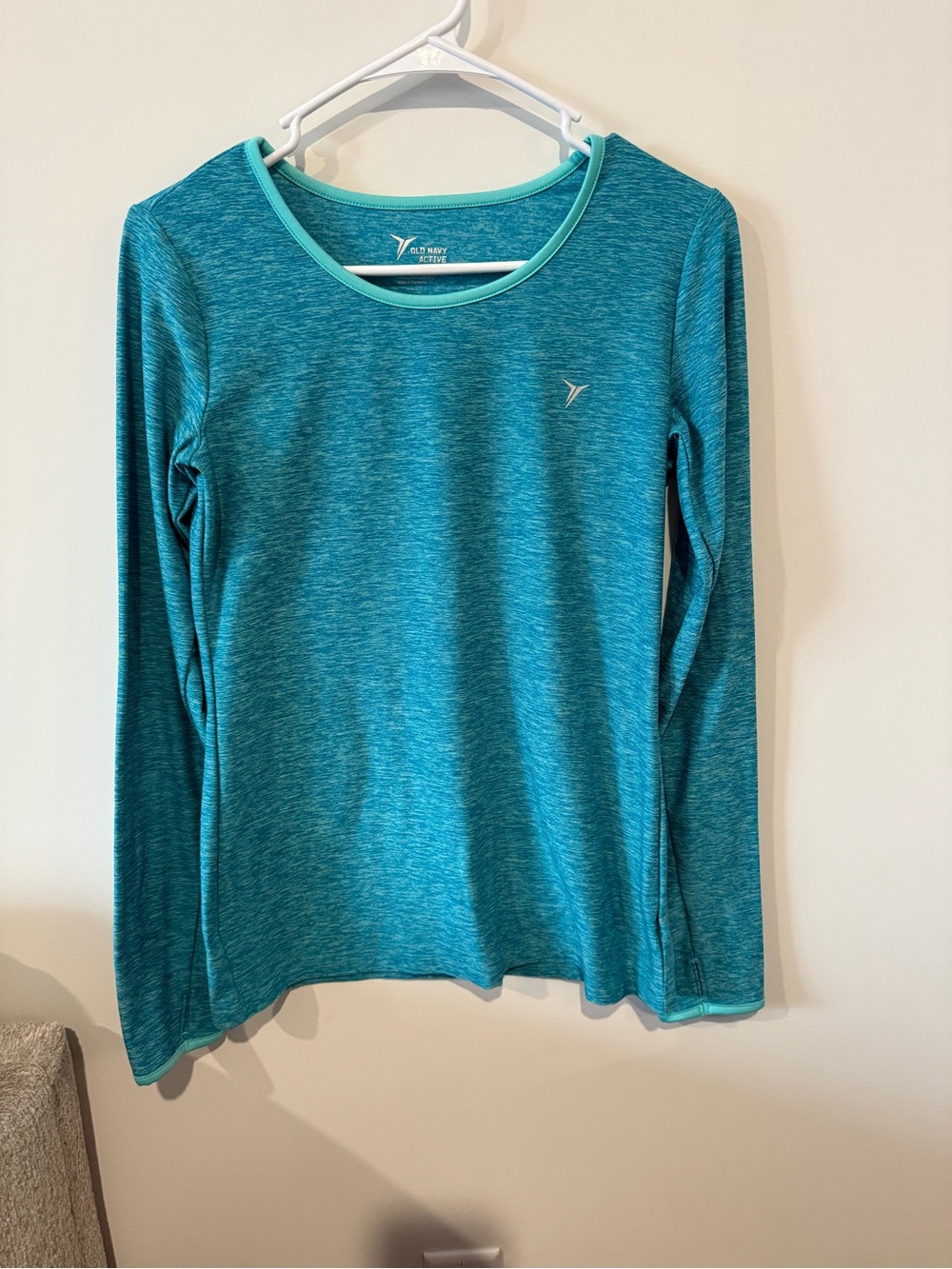 Old Navy Active Teal Heathered Performance Top